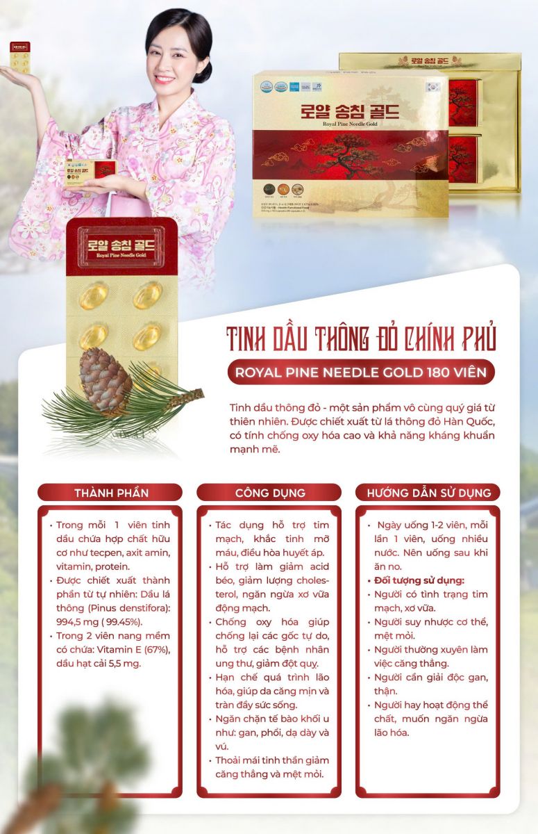 Tinh Dầu Thông Đỏ Chính Phủ